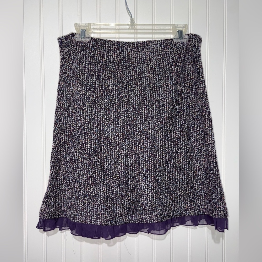 Vintage Star City Purple Tweed A-Line Skirt| Size Juniors 7(Women’s 4)